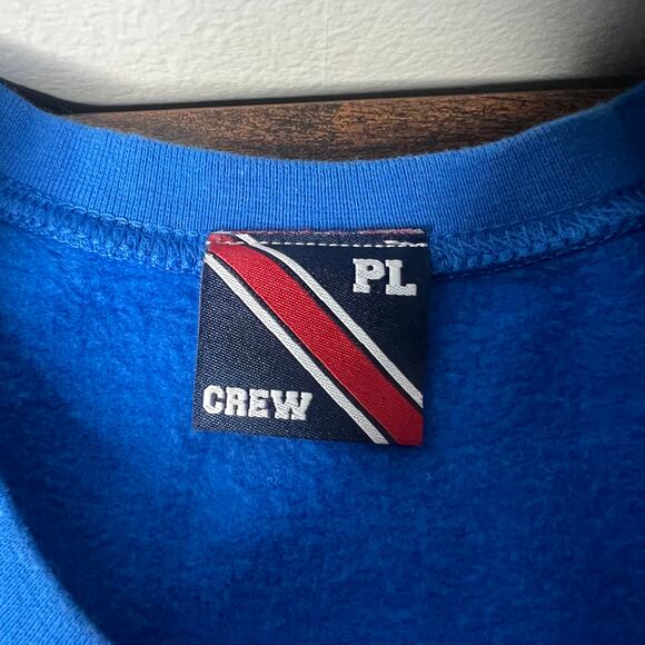 MAINE Pullover Sweatshirt Blue M/L Coastal Travel Crew Neck Nautical Preppy - Picture 2 of 11